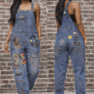 Street Hustle 90s Remix Overalls
